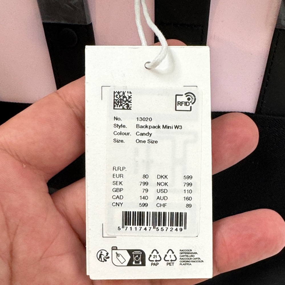 NEW Rains Pink Backpack Mini - Picture 3 of 9